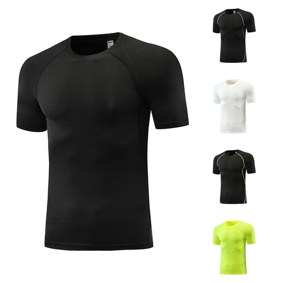 WERYOUNG Boys Compression Shirt Athletic Performance T Shirts Wicking Breathable Fit Tees For Kids Youth Sports Training Versatile Tops 5-7 Years