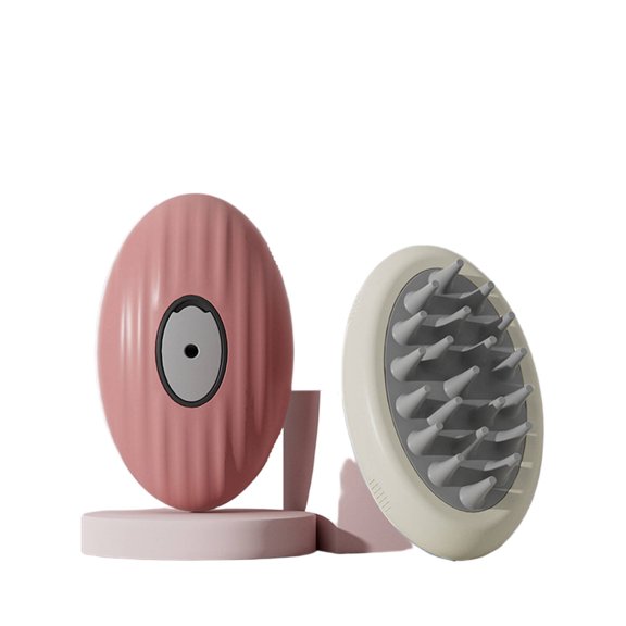 ACDANC 2Pcs Cat Brush Anti-Static Cat Brush for Shedding Rounded Stainless Steel Teeth Cat Grooming Supplies,Yellow