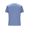 thumbnail image 4 of Sakmal Polo Shirts Men Linen Casual Button Down Short Sleeve Tshirts Solid Blue Shirts for Men 2XL, 4 of 5