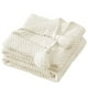 thumbnail image 1 of Manta de sofá de punto suave con borla, cama, mantón de siesta de oficina, manta decorativa para sofá, color beige Scienceny LF000016-01B, 1 of 7