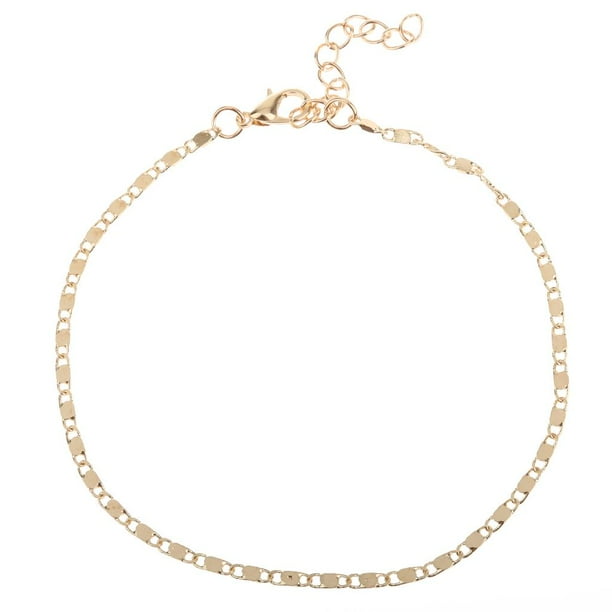 Las Mujeres Pulsera Tobillera Tobillo Descalza De La Joyería Del Pie De Playa Salvador tobillo de oro