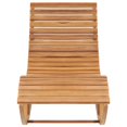 thumbnail image 2 of vidaXL Rocking Sun Lounger with Cushion Solid Teak Wood, 2 of 5
