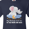 thumbnail image 4 of Inktastic My Meemaw Loves me to the Moon and Back Elephant Family Youth T-Shirt, 4 of 5