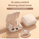 thumbnail image 2 of "Audífonos Inalámbricos Bluetooth Ows Ai Voice Control V5.4 Dorado ", 2 of 5