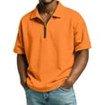 thumbnail image 2 of Hearthz Polo Shirt Men Half Zip Short Sleeve Shirt Men Sport Athletic Collared Workout Shirt Men, 2 of 10