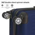 thumbnail image 5 of PONPRNGY Hardside Expandable Luggage with Spinner Wheels, Blue, 3-Piece Set (20/24/28), 5 of 6