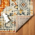 thumbnail image 5 of Luxe Weavers Oriental Medallion Apricot 5x7 Area Rug, Indoor Stain-Resistant Carpet, 5 of 10