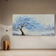 thumbnail image 6 of Golden/Green/Blue Tree of Life Paintings - Large Canvas Print Wall Art for Living Room, Bedroom, Office Decorations, Landscape Artworks with Framed, 40"X20", 6 of 7