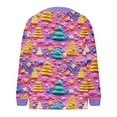 thumbnail image 4 of LOVZFMLL Cardigan pour Femmes Décontracté Imprimé de Noël Cardigan Tricoté Veste à Boutons, 4 of 5