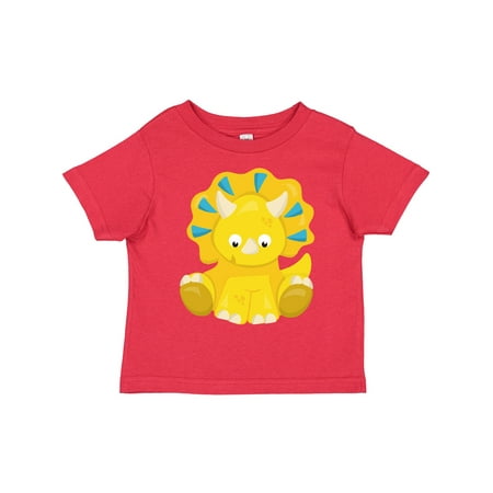 

Inktastic Cute Dinosaur Baby Dinosaur Dino Triceratops Gift Toddler Boy or Toddler Girl T-Shirt