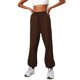 thumbnail image 2 of Pantalones deportivos para mujer Bolsillo con cordón elástico de cintura alta de color sólido XBTCLXEBCO pantalones, 2 of 6