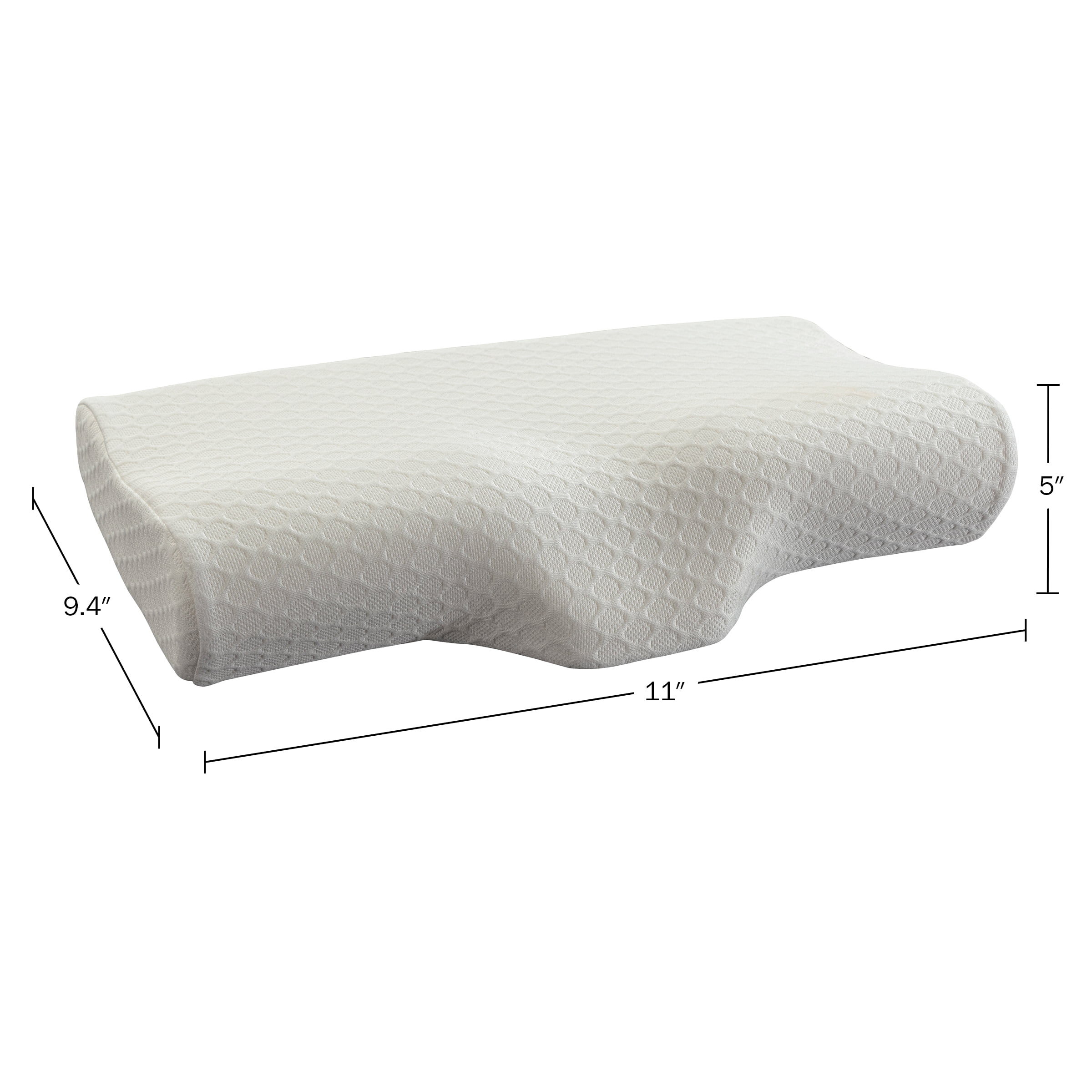 Home-Complete Memory Foam Neck Pillow for Side, Back, and Stomach Sleepers