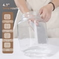 thumbnail image 5 of Novelinks 1 Gallon Glass Storage Jar with Wide Mouth Airtight Plastic Lid, Large Clear Container for Dry Goods, Fermentation, Canning, Pantry,2 pack, 5 of 9