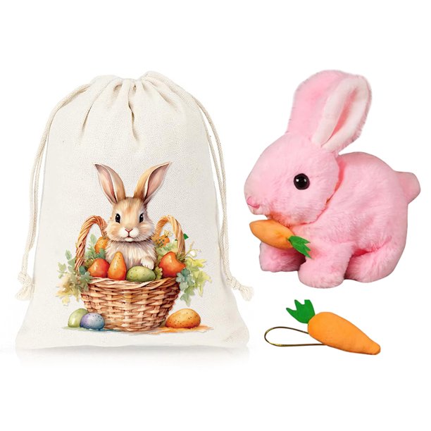 Plush Toy Interactive Pet Electronic Lindo Conejo Eléctrico para ()
