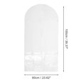 thumbnail image 4 of Unique Bargains 1 Pcs Dustproof Zipper Garment Bag White 39.37 in, 4 of 5