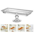 thumbnail image 6 of Yuangui Cake Glass Plate Stand Cupcake Fruit Tray Serving Display Platter Footed Plate Tray Stand Sushi Saladcheese Bowl Dessert, 6 of 10