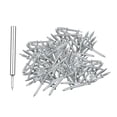 thumbnail image 2 of Non Marking Nail, Invisible Baseboard Finishing Nails Screws with Hammering Sleeve, Double Head Skirting Thread Seamless Nail 100Pcs, 2 of 8