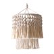 thumbnail image 3 of Pantalla de lámpara de macramé bohemia, lámpara de techo, decoración, lámpara colgante, cubierta para Estructura Metálica 30x40cm, 3 of 9