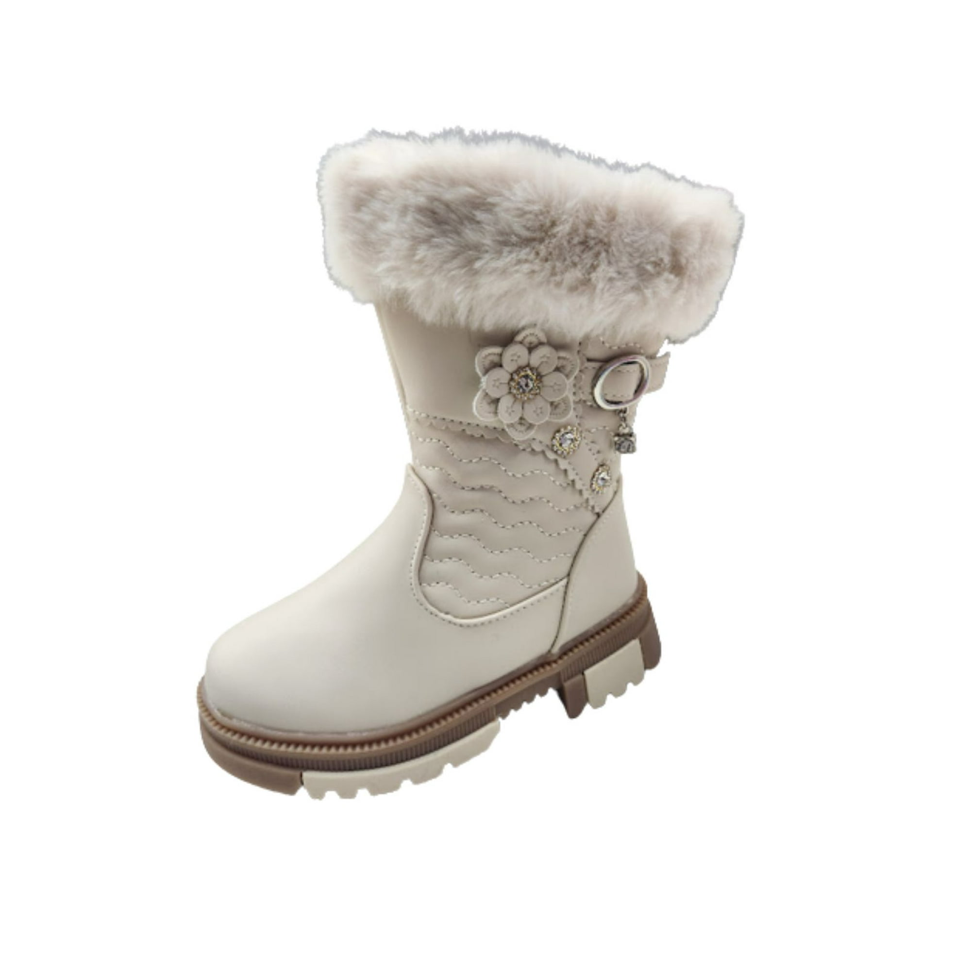 Bota De Invierno Beige Niña Talla 27