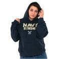thumbnail image 4 of United States Navy Strong Anchor Logo Hoodie Sweatshirt Women Men Brisco Brands S, 4 of 6