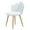 White_A, variant on Aqzb Dressing Chair with Bow-knot Backrest, High Stability Armless Upholstered Chair, No Wheels Small Stool with Cute Bow Backrest _Clearance Swivel Stool