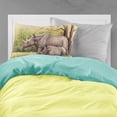 thumbnail image 2 of Carolines Treasures BDBA0306PILLOWCASE Rhinoceros by Daphne Baxter Fabric Standard Pillowcase, 2 of 2