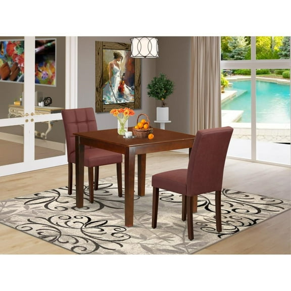 East West Furniture 3 Piece Dining Set contain A Dinner Table