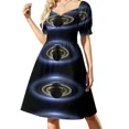 thumbnail image 2 of The Day the Earth Smiled - Planet Saturn Sleeveless Dress women dresses dresses for woman 2024, 2 of 7