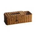 thumbnail image 3 of Caja de servilletas para guardar control remoto, caja de pañuelos, cajas de papel higiénico, dormitorio, cocina Marrón oscuro, 3 of 9