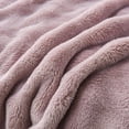 thumbnail image 2 of Lilgiuy Cute Solid Color Faux Fur Throw Blanket, Cozy Plush Blanket for Couch Sofa Bedroom Office Dorm, Reversible Plush Thicken Warm Fleece Fluffy Blanket for Winter Cold Weather, 40" x 60", 2 of 7