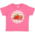 thumbnail image 3 of Inktastic Strawberries on Checkered Background Boys or Girls Baby T-Shirt, 3 of 5