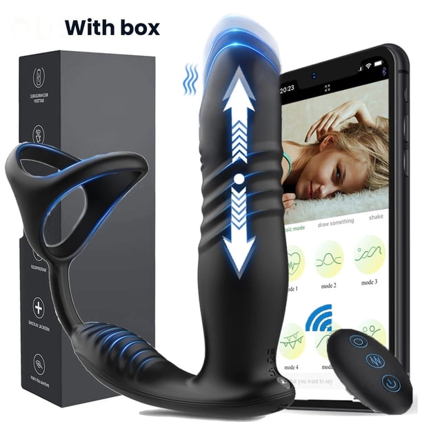 Male Thrusting Prostate Massager Bluetooth APP Control Telescopic Butt Plug  Anal Vibrator Men Gay Dildo Bdsm Sex Toy for Couples | Bodega Aurrera en  lnea