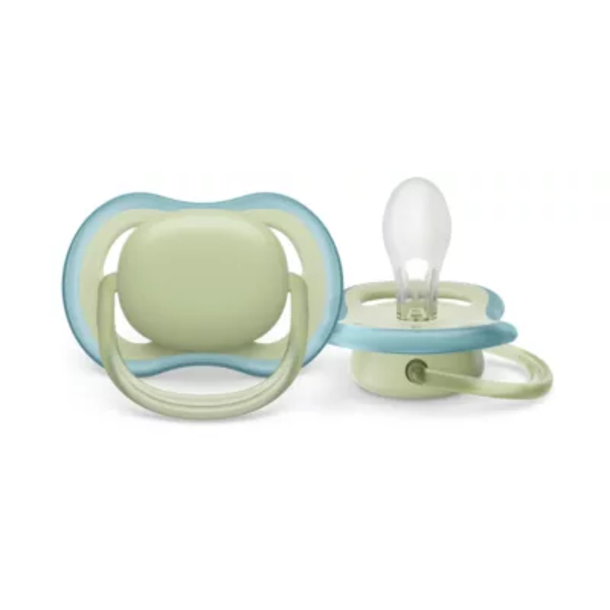 Philips Avent Ultra Air Pacifier 0-6M, Pastel Green / Celestial Blue, 2 Pack, SCF085/21
