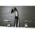 thumbnail image 2 of Kingston Brass KS2361ML Milano Two-Handle Deck Mount Roman Tub Faucet, Polished Chrome, 2 of 6