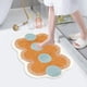 thumbnail image 4 of Alfombra suave para el dormitorio, Faux Cashmere, Naranja, 40x60cm, 4 of 7