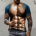 thumbnail image 1 of Mefallenssiah T-Shirt Homme & Grand Homme Entretien Facile Décontracté Imprimé Muscle Tee Graphique Tee Extérieur Quotidien Vacances Manches Courtes Col Rond Printemps Été Vêtements, 1 of 1