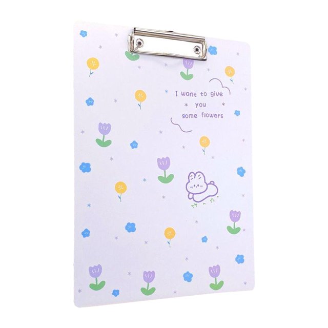Carpeta de tablero de Clip de dibujos animados, almohadilla de escritura de papel de regalo, lindo colgante para el trabajo del dormitorio en casa Sunnimix tablero de carpetas