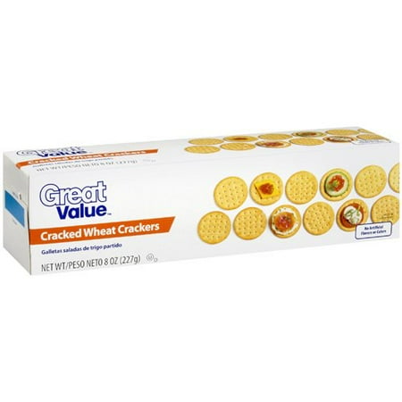 Great Value Cracked Wheat Crackers, 8 Oz.