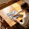 thumbnail image 4 of Microfiber Glass Cleaning Cloth, Thick Lint Free Glass Towels, Reusable Window Cleaning Cloth for Windshields, Lenses, Glasses, Mirrors & Windows, Polishing Silver, 4 of 8