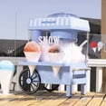 thumbnail image 3 of Cône de Neige Machine à Glace Pilée Nostalgia Rétro Vintage Bleu, 3 of 7