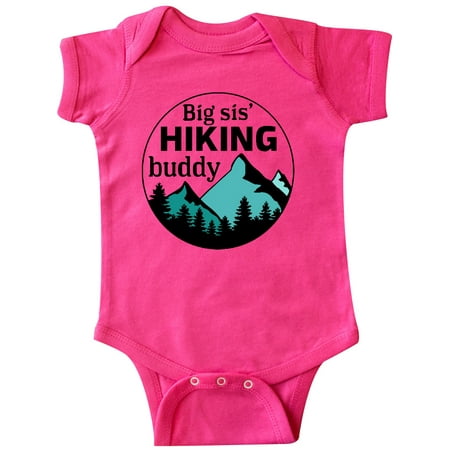 

Inktastic Big Sis Hiking Buddy with Mountains and Trees Gift Baby Boy or Baby Girl Bodysuit