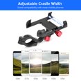 thumbnail image 2 of Tignapoo Multi-Angle Adjustable Aluminum Alloy Phone Mount for Motorcycles, Mountain Bikes, and E-Bikes - Titanium Black Color, Fits 2.2-3.7 Inch Devices on 25-31.8mm Handlebars, 2 of 6