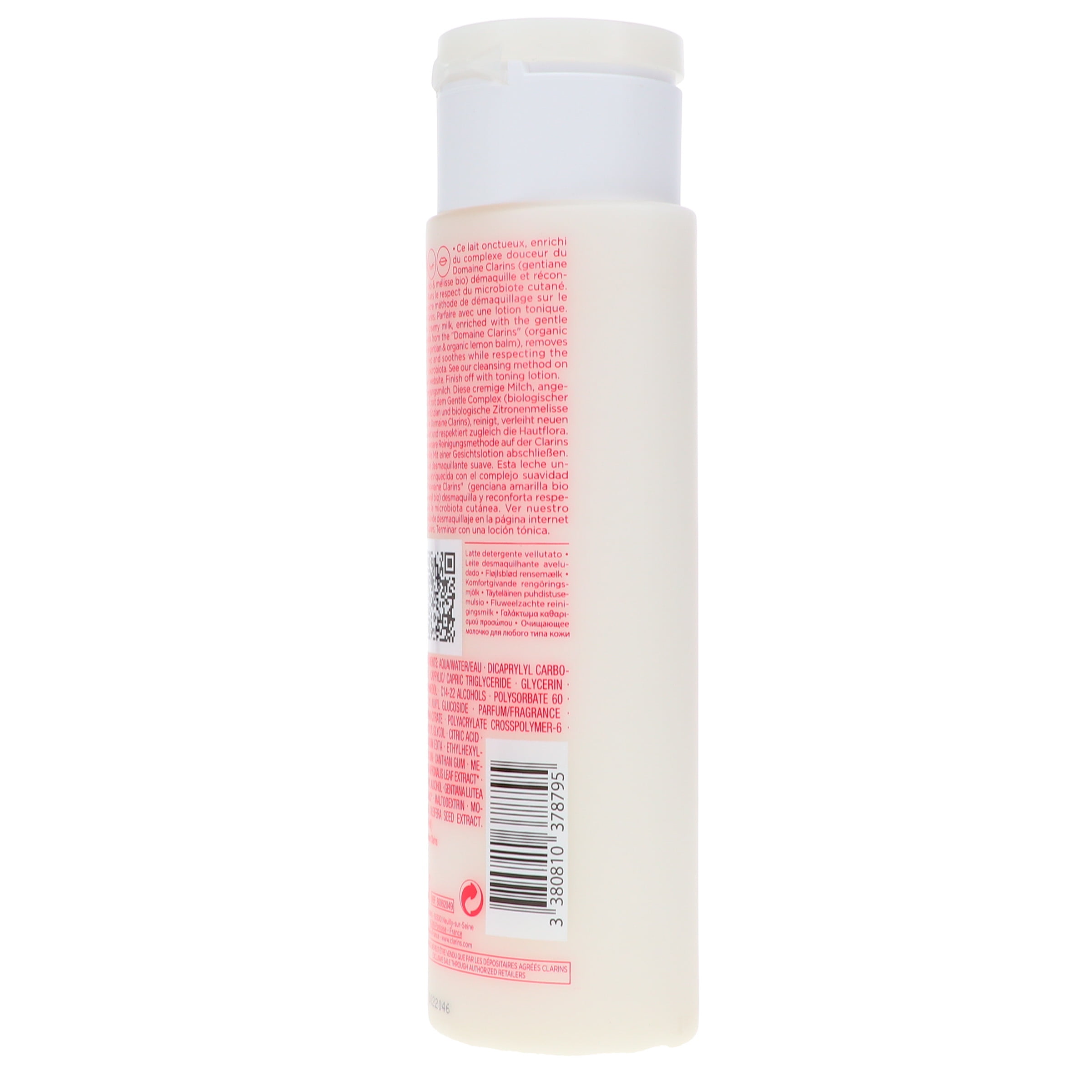 Clarins Velvet Cleansing Milk With Alpine Golden Gentian & Lemon Balm Extracts 200 ml