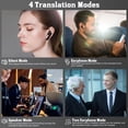 thumbnail image 4 of 1 Pair AI Wireless On-Ear Translation Earbuds with 144 Languages Real-Time Translator, Wireless Translator Headphones, USB-C Charging & Battery- for Travel, Business, Compatible with Tablet, 4 of 11