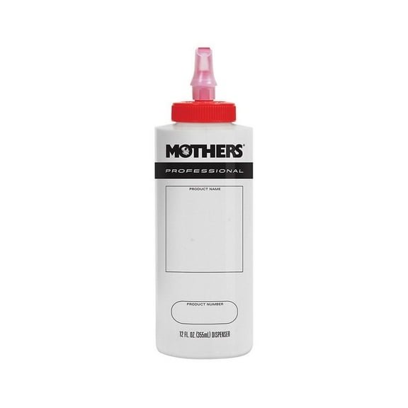 Mothers 07817580000 80000 Dispenser Bottle, 12 oz, Use With: Polishes and Compounds