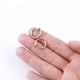 thumbnail image 4 of Aretes retráctiles Aro falso Aro de nariz falso Aretes sin perforaciones Piercing falso para cartílago Anillo de nariz con clip (1 par), 4 of 5