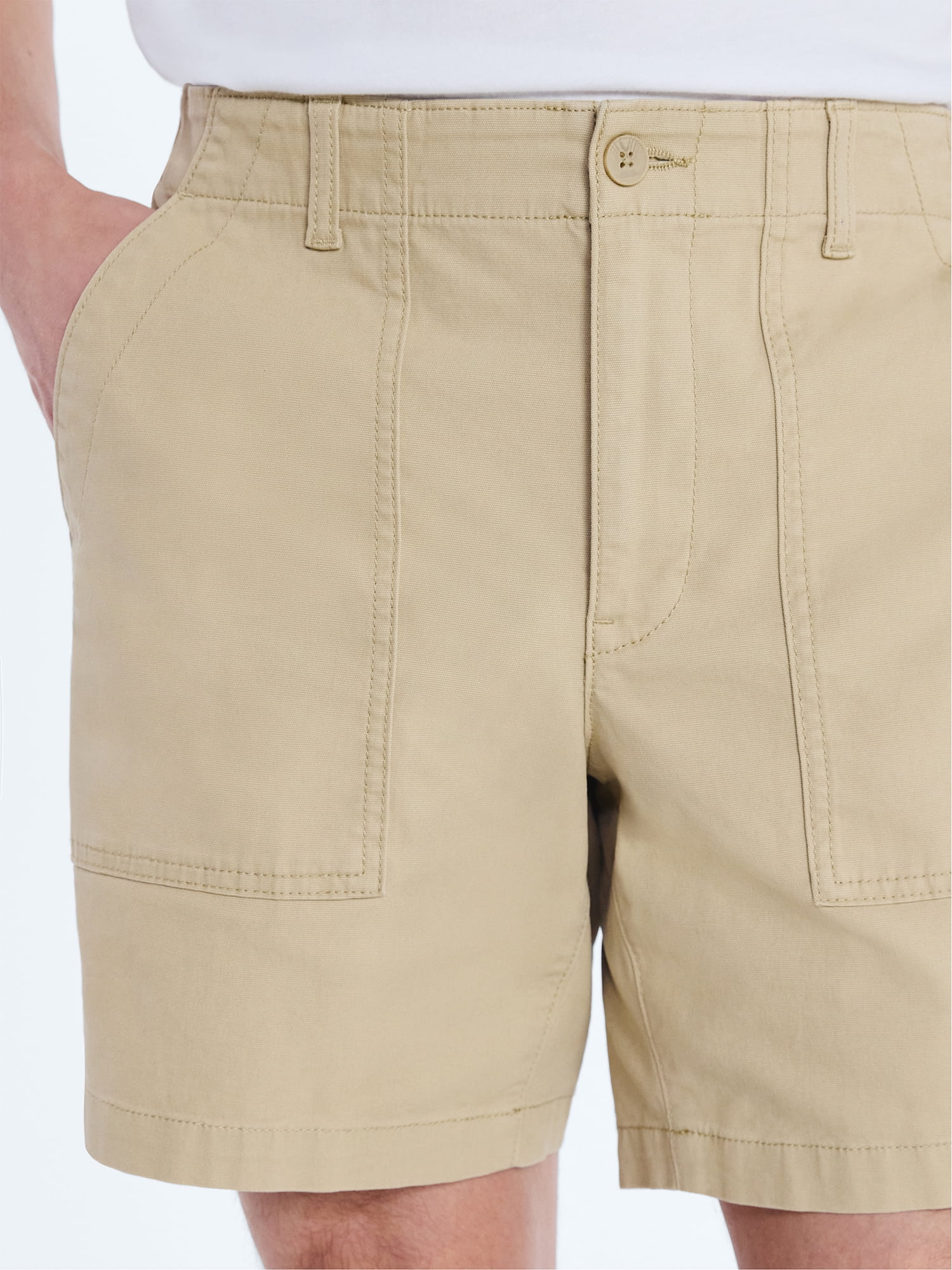 Free Assembly Men's Utility Shorts, 7" Inseam, Sizes S-3XL