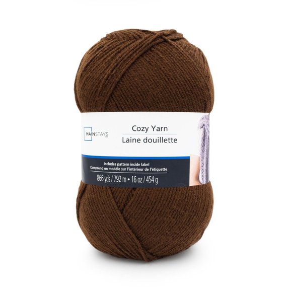 Mainstays Cozy Coquelicot Fil Acrylique Moyen 1 Pelote