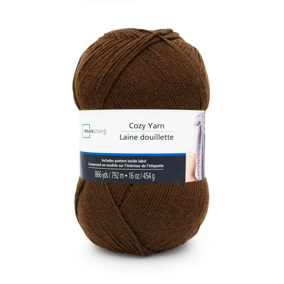 Fil Mainstays Cozy Acrylique Moyen 1 Pelote, 454g / 792m