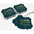 thumbnail image 5 of Inkdotpot Pack Of 100 Thank You For Celebrating With Us Bridal Shower-Baby Shower-Retirement-Wedding-Birthday Paper Tags DIY Craft Bracket Shape Real Gold Foil Hang Tags, 5 of 7